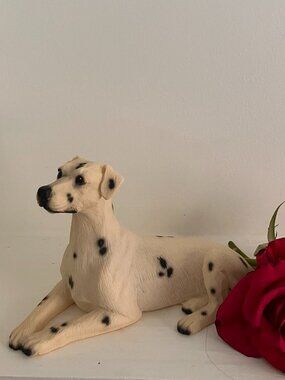 Vintage Resin Dalmatan Dog Figurine